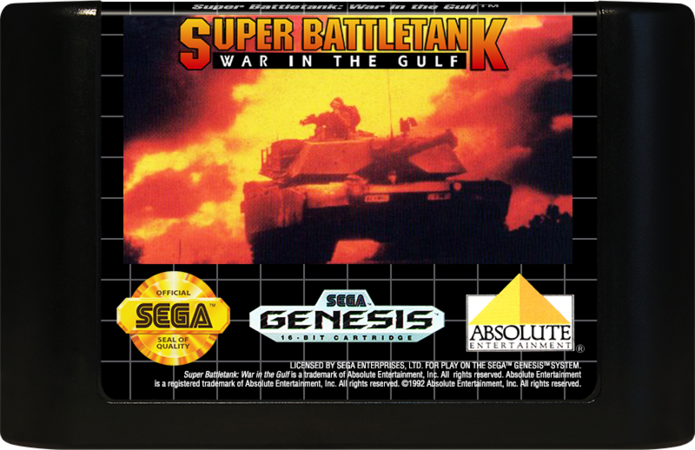 Super Battletank: War in the Gulf cartridge for Sega Genesis (GEN) video game