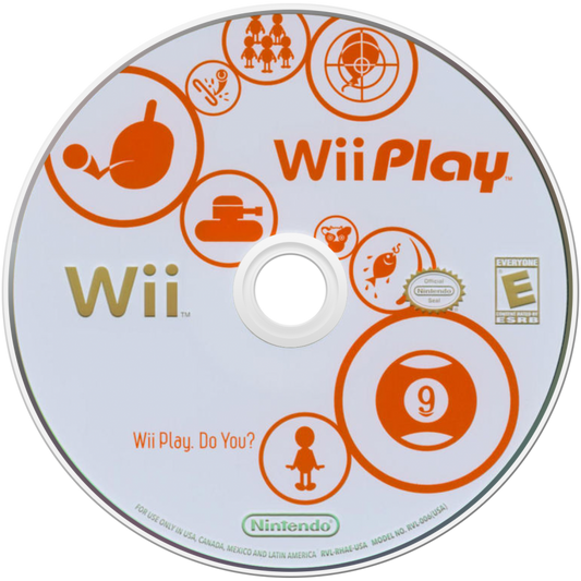 Wii Play disc art for Nintendo Wii (Wii) video game