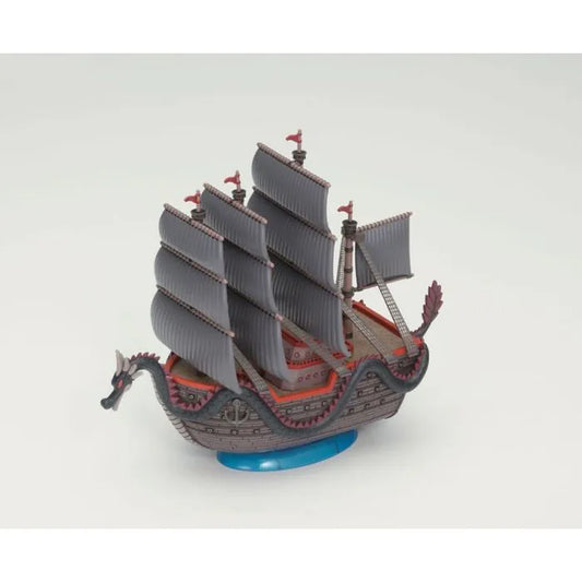Dragon's Ship Bandai Grand Ship Collection model kit inspired design featuring detailed buildable pirate vessel aesthetic iconic seafaring adventure ship design intricate deck and sail components anime inspired craftsmanship collectible display model and nautical presentation