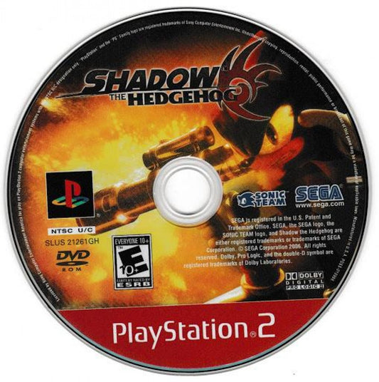 Shadow the Hedgehog [Greatest Hits] – PlayStation 2 (PS2) video game disc, action-platformer / shooter.
