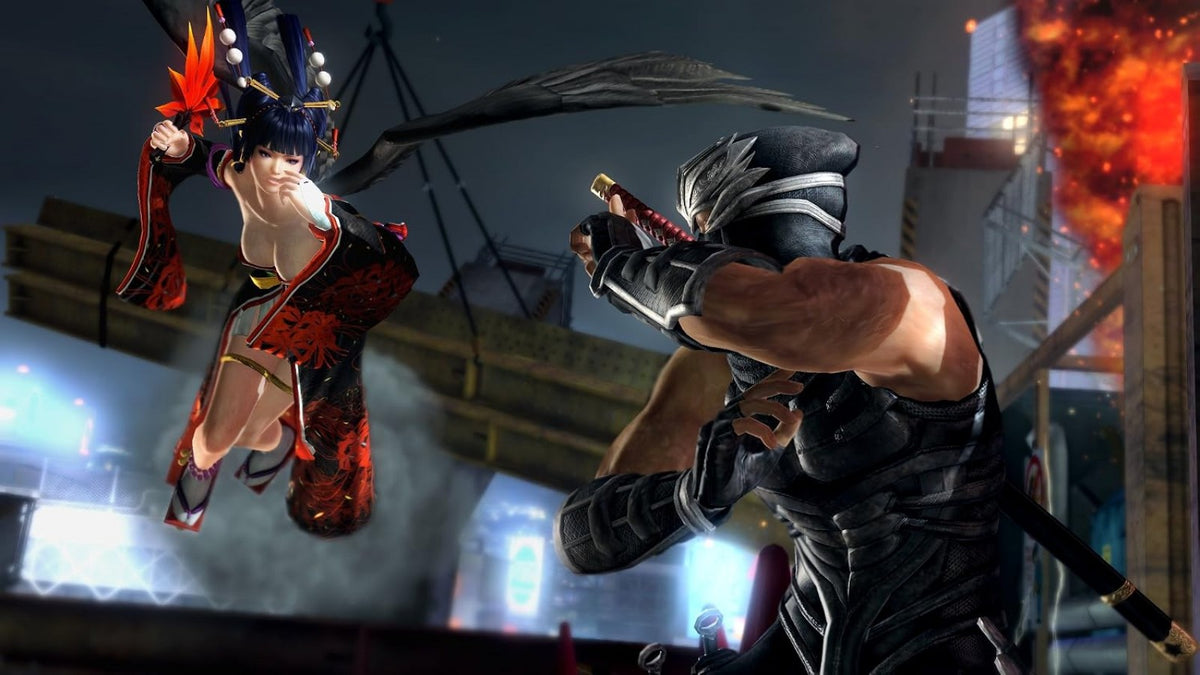 Dead or Alive 5 Last Round Xbox One XONE video game featuring 3D fighting gameplay iconic Dead or Alive characters martial arts combat fast paced battles counter attacks combo moves interactive stages destructible environments character costumes competitive multiplayer matches and enhanced Last Round edition content retro video game collection collectible gaming appeal gameplay