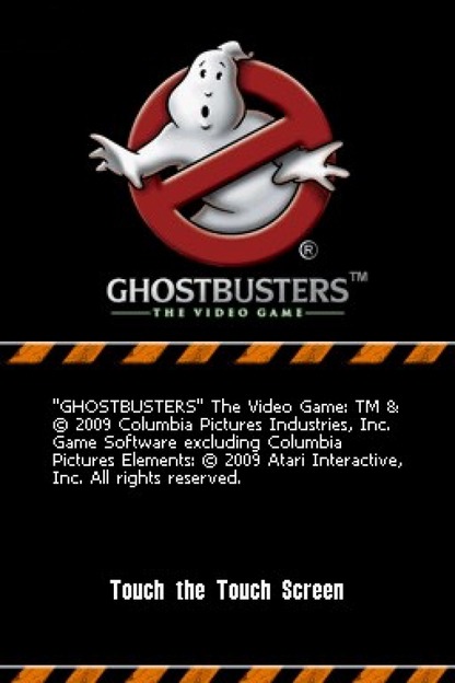 Ghostbusters: The Video Game title screen for Nintendo DS (DS) video game