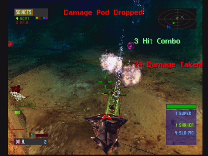 Critical Depth retro underwater vehicular combat action game for PlayStation 1 (PS1) gameplay