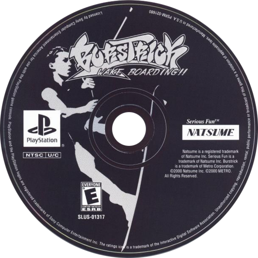 BursTrick Wakeboarding – PlayStation 1 (PS1) video game disc