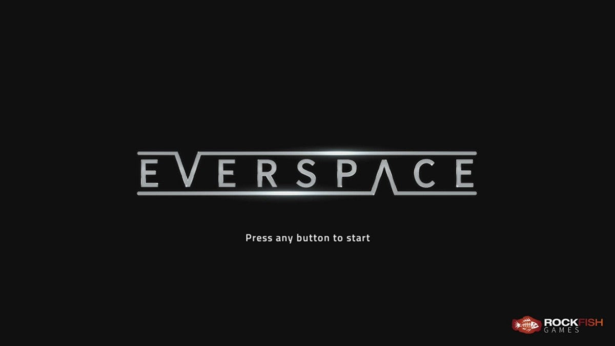 Everspace Stellar Edition Nintendo Switch rogue lite space combat shooter procedural generation six degrees of freedom permadeath meta progression unlockable ships blueprints crafting resource management title screen