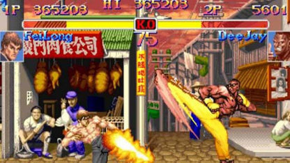 Street Fighter Anniversary Collection – PlayStation 2 (PS2) video game gameplay, 2D and 3D fighting game compilation.