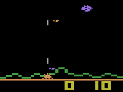 Astroblast gameplay art for Atari 2600 (2600) video game