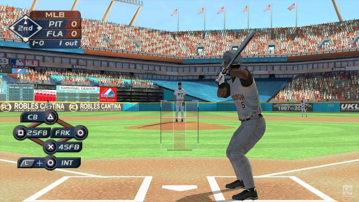 Major League Baseball 2K6 PSP baseball sports game with portable pitching batting and season play simulation gameplay