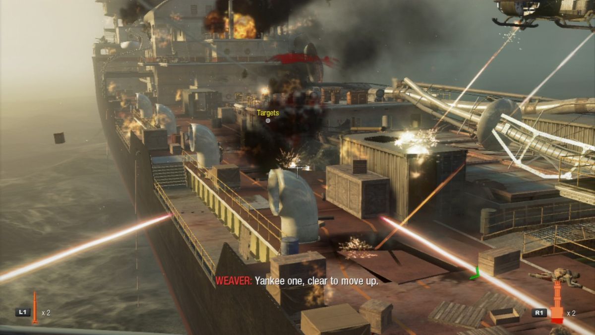 Call of Duty Black Ops I and II Combo Pack PS3 inspired design featuring military first person shooter aesthetic covert operations intense firefights cinematic campaigns multiplayer combat futuristic and Cold War warfare action packed gaming presentation gameplay 
