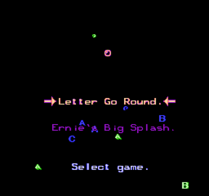 Sesame Street ABC gameplay image for Nintendo Entertainment System (NES) retro video game