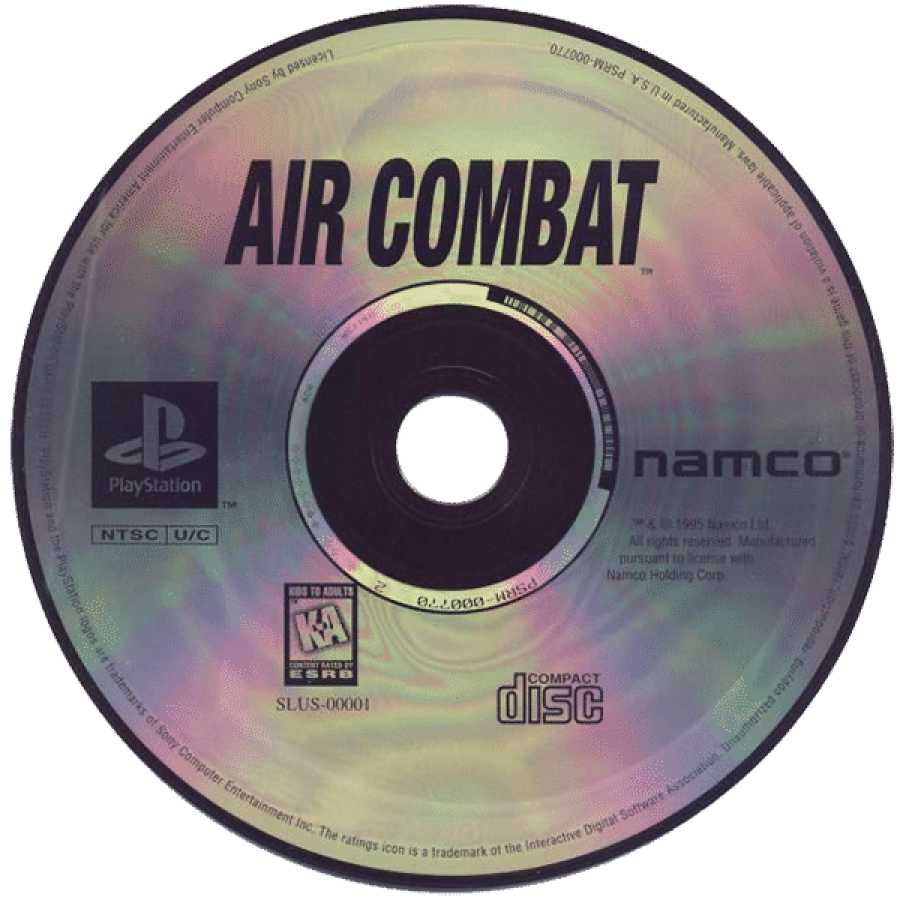 Air Combat [Greatest Hits] disc art for PlayStation 1 (PS1) video game