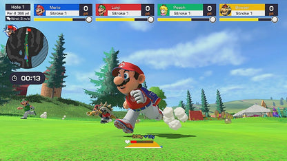 Mario Golf Super Rush for Nintendo Switch arcade golf sports game featuring Mario characters speed golf motion controls multiplayer tournaments and colorful courses gameplay 