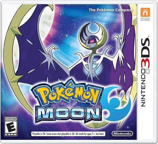 Pokemon Moon cover art for Nintendo 3DS 3DS video game