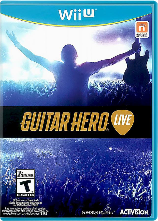 Guitar Hero Live cover art for Nintendo Wii U WiiU video game
