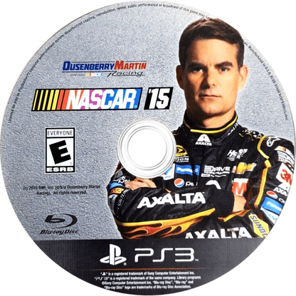 NASCAR 15 disc for PlayStation 3 PS3 video game