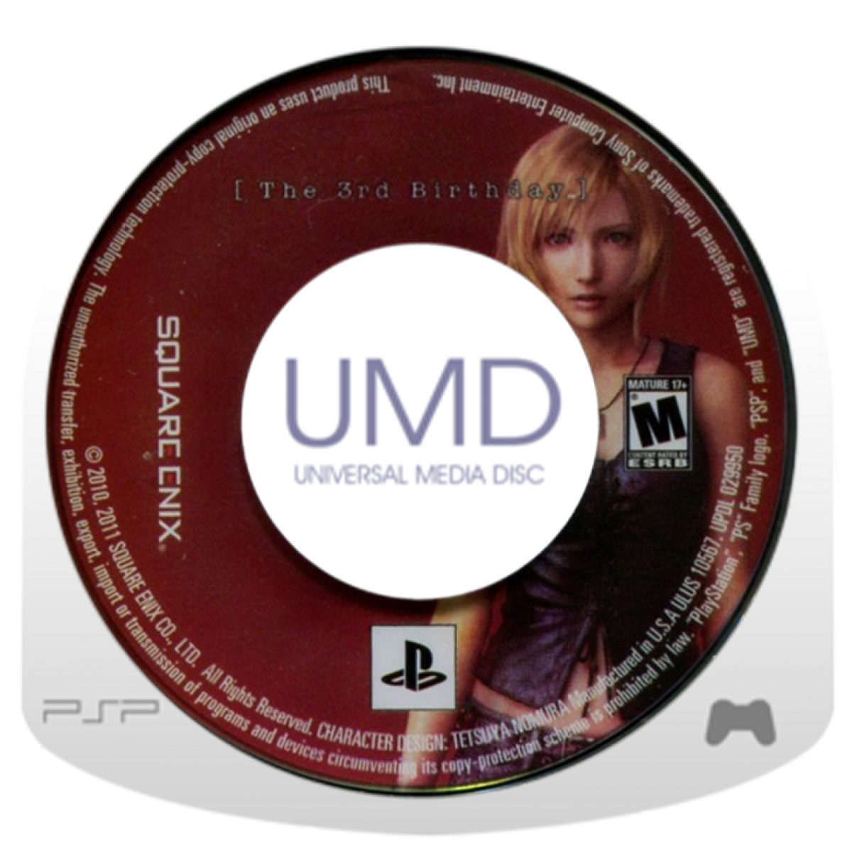 The 3rd Birthday PSP Sony PlayStation Portable action RPG third person shooter Parasite Eve series Aya Brea sci fi horror tactical combat overdrive system Square Enix story driven gameplay handheld gaming PSP software video game title UMD