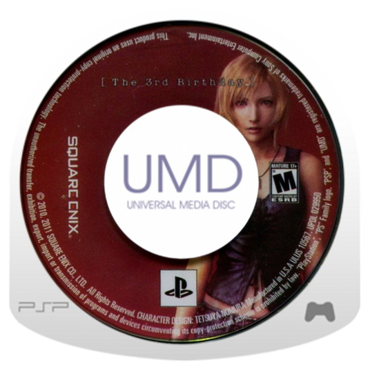 The 3rd Birthday PSP Sony PlayStation Portable action RPG third person shooter Parasite Eve series Aya Brea sci fi horror tactical combat overdrive system Square Enix story driven gameplay handheld gaming PSP software video game title UMD
