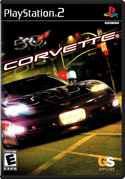 Corvette for PlayStation 2 with high-speed racing and sports car driving simulation theme cover art