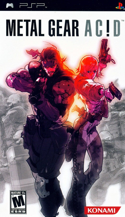 Metal Gear: Acid cover art for PlayStation Portable (PSP) turn-based strategy action video game