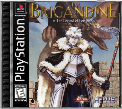 Brigandine The Legend of Forsena cover art for PlayStation 1 (PS) video game