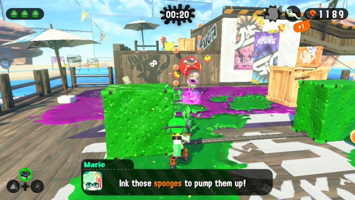 Splatoon 2 Starter Pack Nintendo Switch game featuring colorful ink-shooter action and bonus starter content gameplay