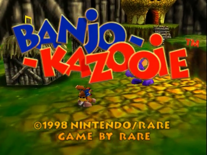 Banjo-Kazooie title screen for Nintendo 64 (N64) video game