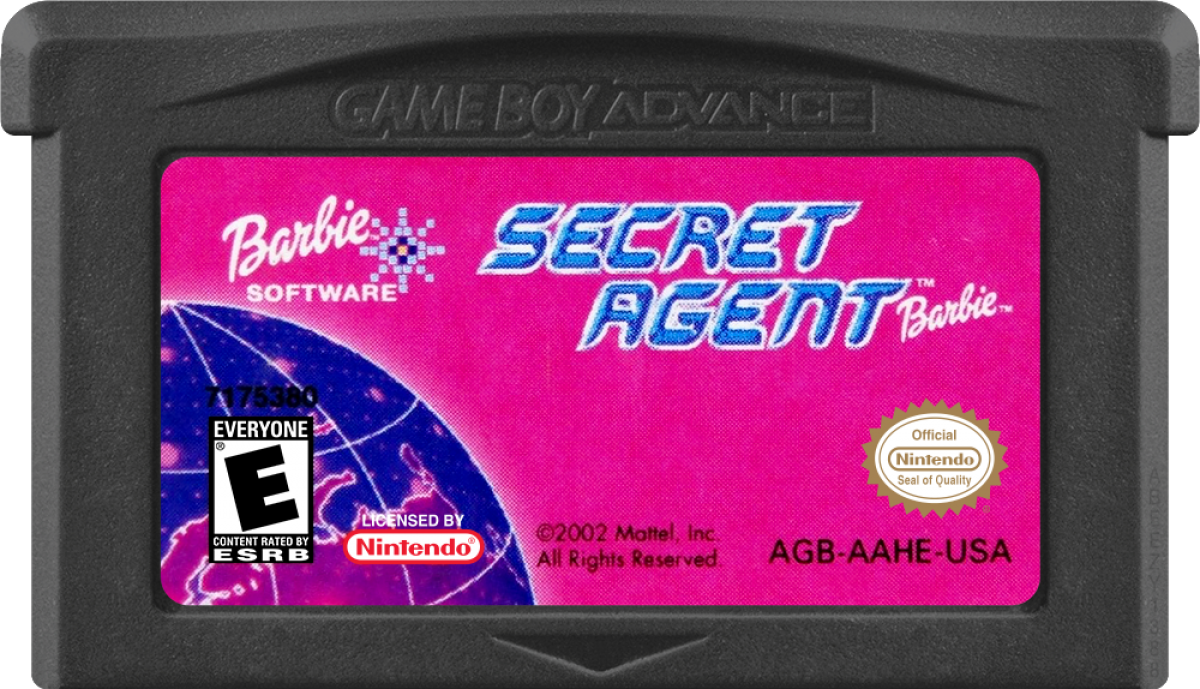 Game Boy Advance Barbie Secret Agent adventure game game cartridge