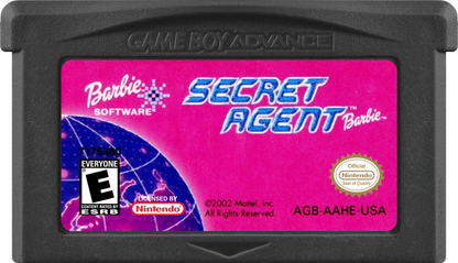 Game Boy Advance Barbie Secret Agent adventure game game cartridge