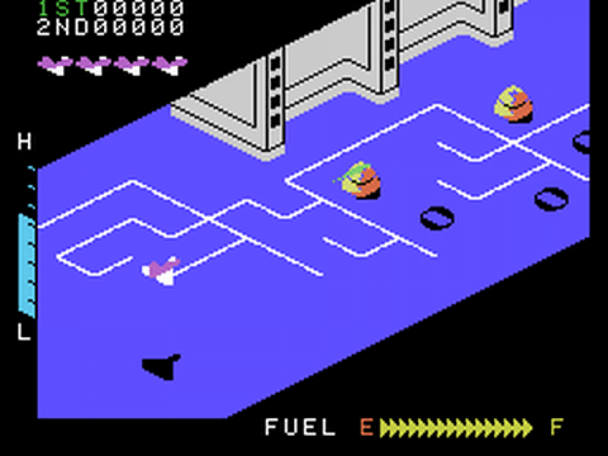 Zaxxon gameplay for ColecoVision (CV) video game