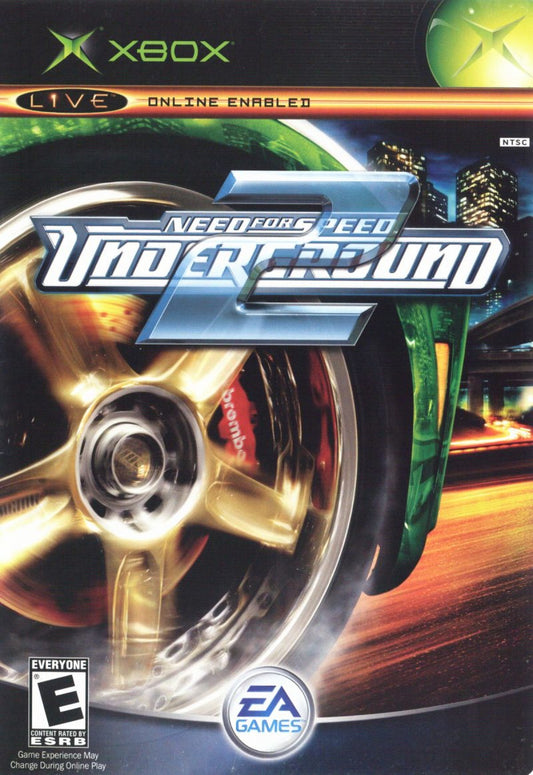 Need for Speed: Underground 2 for Xbox (XBOX) at Gamers INC, featuring a massive open-world city to explore with deep car customization, street racing events, and an immersive tuner culture experience where you build the ultimate custom ride front cover
