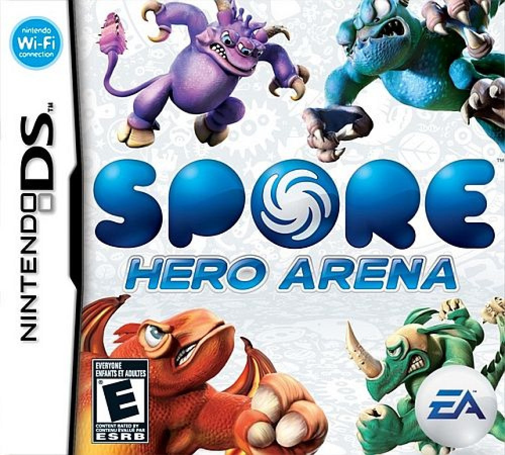 Spore: Hero Arena cover art for Nintendo DS (DS) action adventure video game