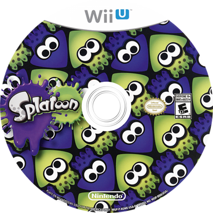 Splatoon disc art for Nintendo Wii U (WiiU) video game