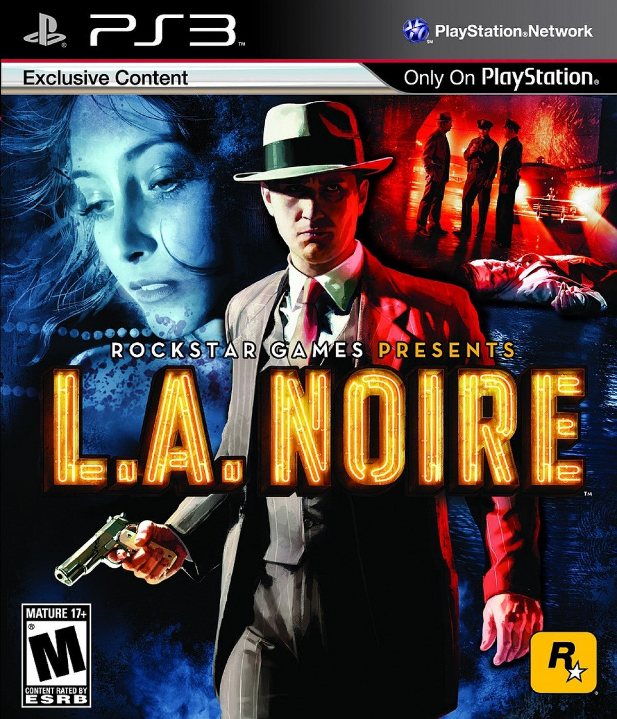 L.A. Noire PS3 detective crime investigation action adventure game for PlayStation 3 cover art