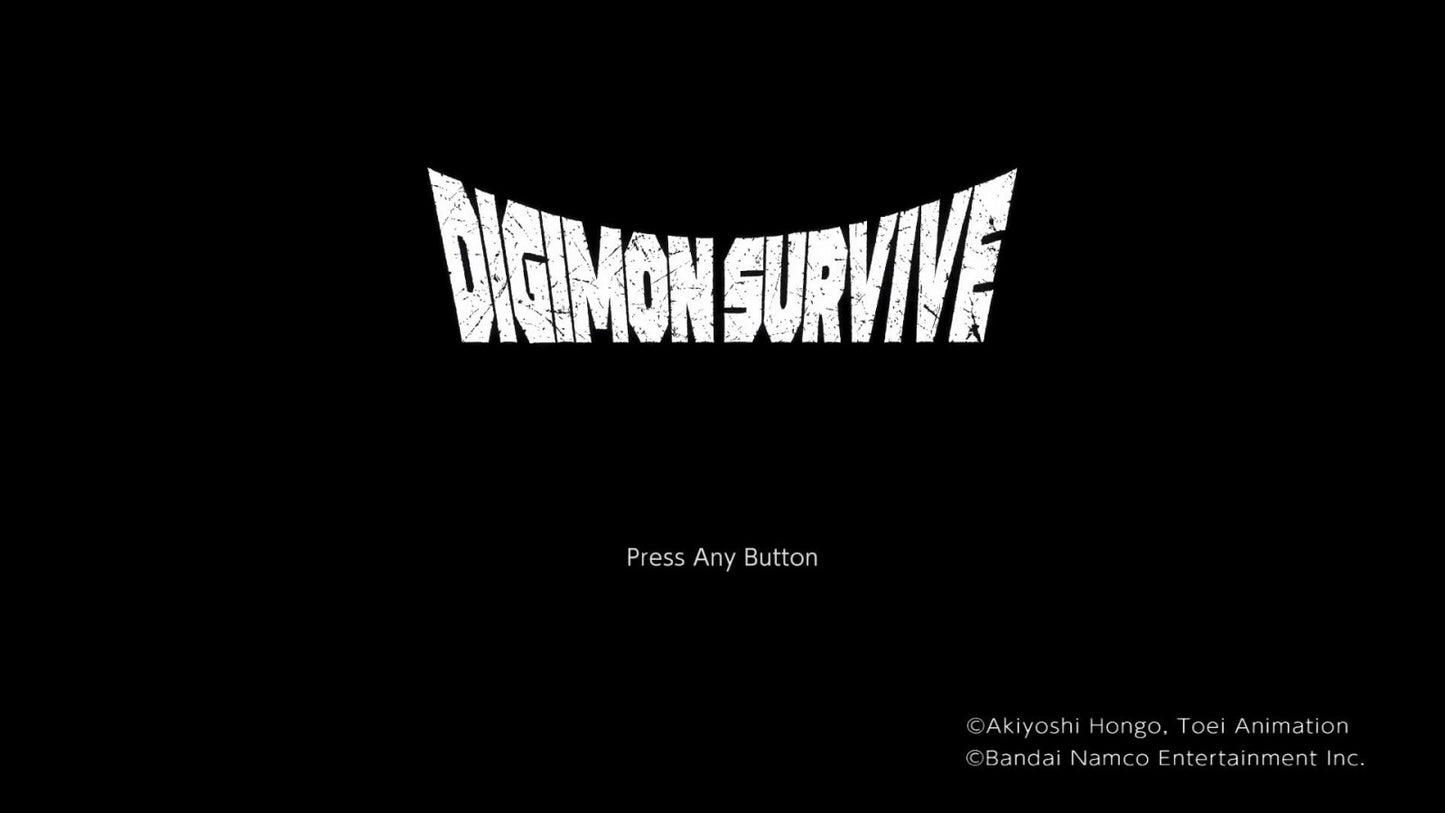 Digimon Survive title page for Nintendo Switch NS video game