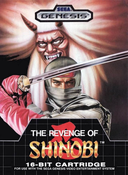 The Revenge of Shinobi cover art for Sega Genesis GEN video game