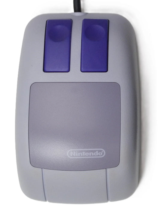 Super Nintendo Mouse wired SNES accessory pointing device featuring ergonomic design precision cursor control and enhanced classic Super Nintendo gameplay experience