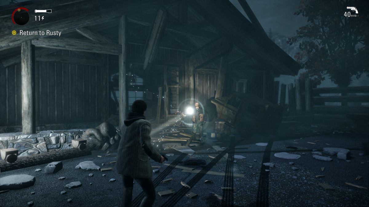Alan Wake: Remastered – PlayStation 5 (PS5) gameplay for action thriller video game