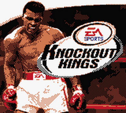 Knockout Kings Game Boy Color boxing sports video game licensed real boxers punch combinations haymakers EA Sports original Game Boy Color sports title main menu title screen