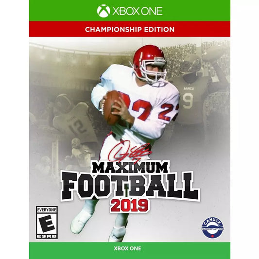 Doug Fluties Maximum Football 2019 Championship Edition cover art for Xbox One XONE video game