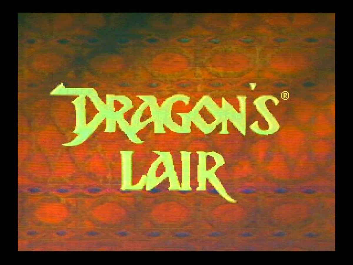 Dragon’s Lair title page for Panasonic 3DO (3DO) interactive animated adventure video game