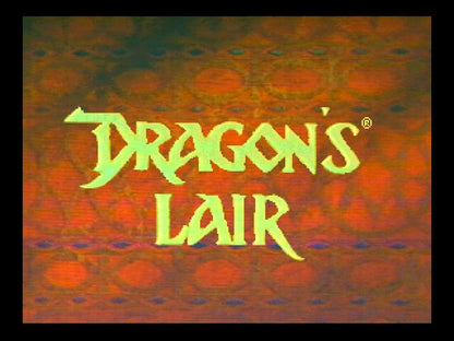 Dragon’s Lair title page for Panasonic 3DO (3DO) interactive animated adventure video game