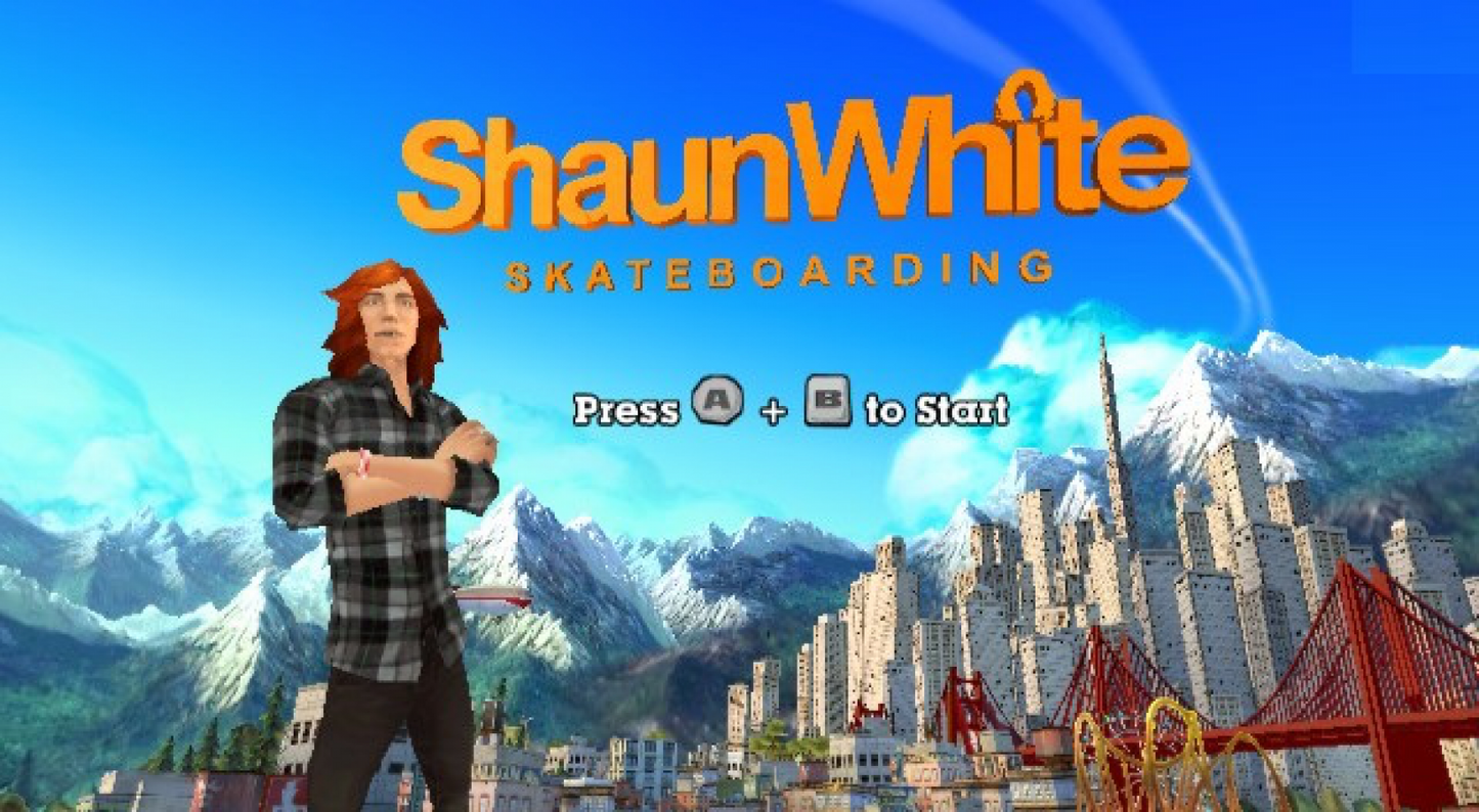 Shaun White Skateboarding – Nintendo Wii (Wii) skateboarding action sports video game title screen