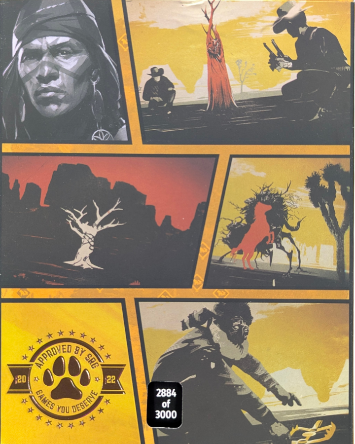 Weird West Reserve Edition #4 PlayStation 4 PS4 video game, limited edition 2884 of 3000, complete in box CIB, action RPG, dark western adventure back cover of 2884 of 3000