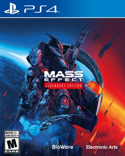 Mass Effect [Legendary Edition] – PlayStation 4 (PS4) video game cover art, action role-playing game