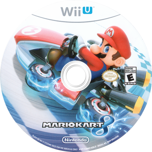 Mario Kart 8 disc cover art for Nintendo Wii U (WiiU) video game