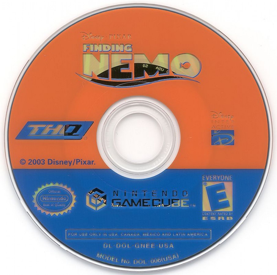 Disney/Pixar's Finding Nemo [Player's Choice] disc for GameCube (GC) action-adventure platformer video game