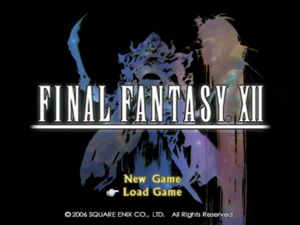 Final Fantasy XII [Collector's Edition] title screen for PlayStation 2 (PS2) fantasy role-playing adventure video game