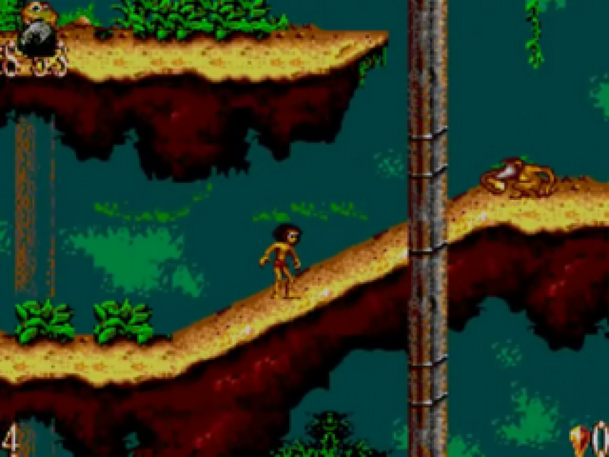 Jungle Book gameplay for SEGA Game Gear adventure video game. 