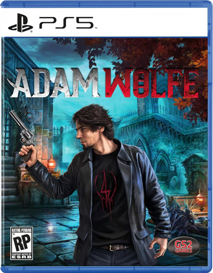 Adam Wolfe PlayStation 5 PS5 for mystery adventure video game fans featuring supernatural investigations hidden object puzzles crime solving detective gameplay eerie environments challenging cases paranormal mysteries and cinematic storytelling immersive investigative adventure collectible gaming appeal front cover art
