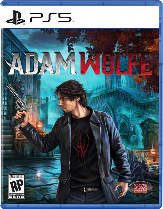 Adam Wolfe PlayStation 5 PS5 for mystery adventure video game fans featuring supernatural investigations hidden object puzzles crime solving detective gameplay eerie environments challenging cases paranormal mysteries and cinematic storytelling immersive investigative adventure collectible gaming appeal front cover art